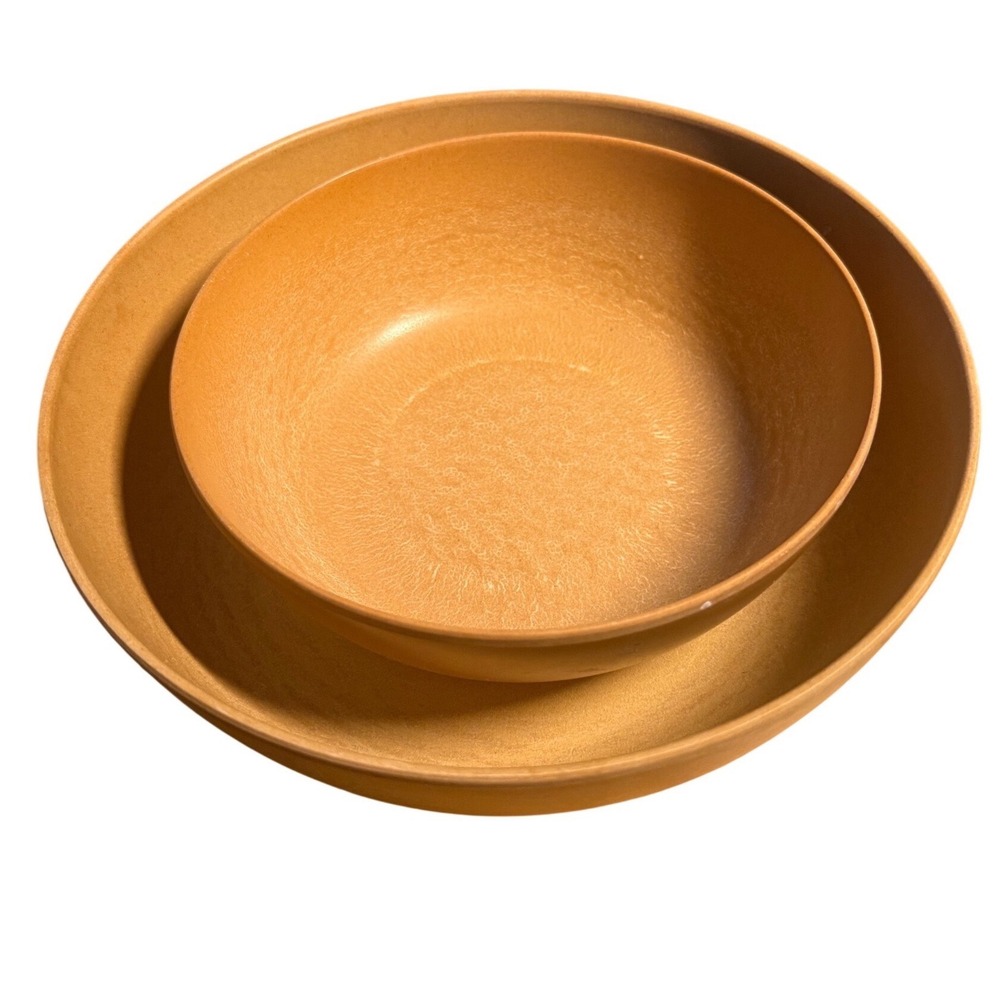 Set of 2 Vintage Ellinger Agatize Bowls 9" & 7"